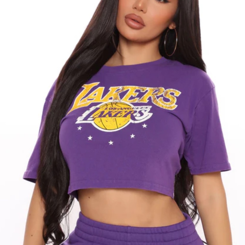 Fashion Nova Purple Crop Top